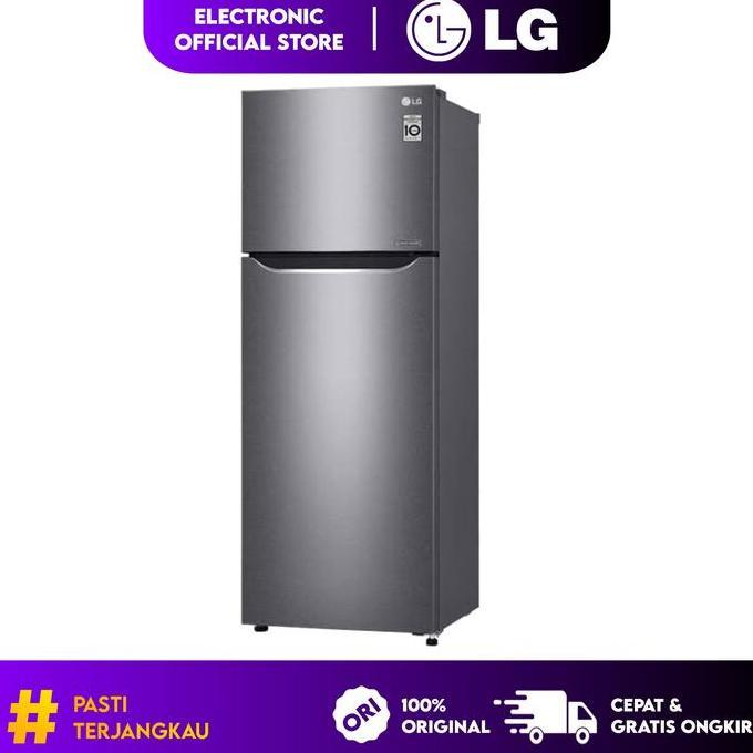 TERMURAH - KULKAS 2 PINTU LG GN B195SQMT GNB195SQMT SMART INVERTER TEMPERED GLASS