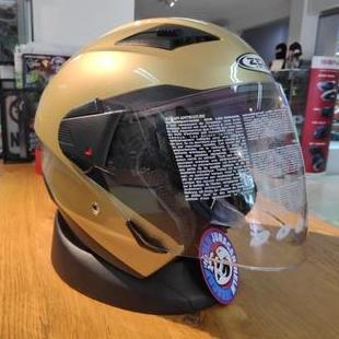ZEUS ZS611 Z611 GOLDEN YELLOW HALF FACE