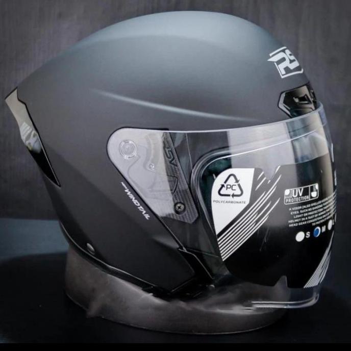 RSV HELM NEW WINDTAIL SOLID BLACK DOFF|HELM RSV NEW WINDTAIL