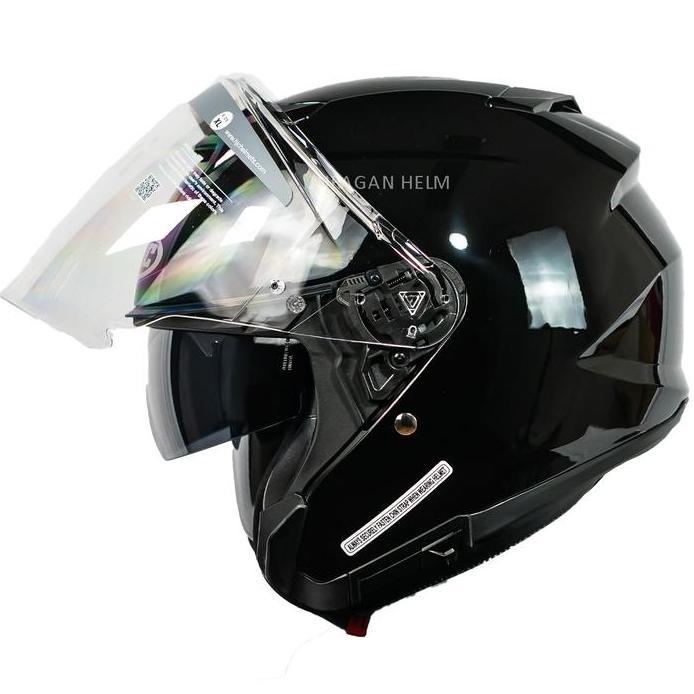 HJC i31 BLACK GLOSSY HALF FACE