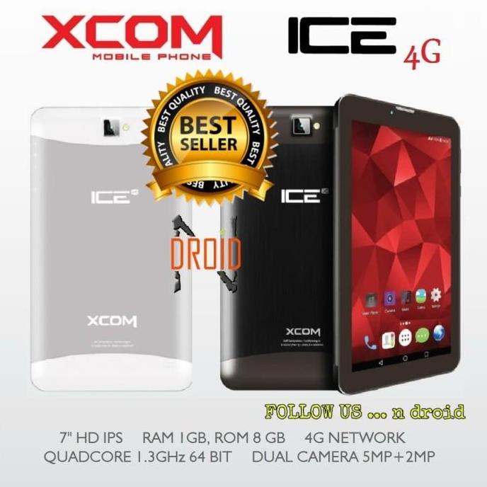 XCOM iCE tablet 4G murah 7" Ram 1Gb Rom 8Gb
