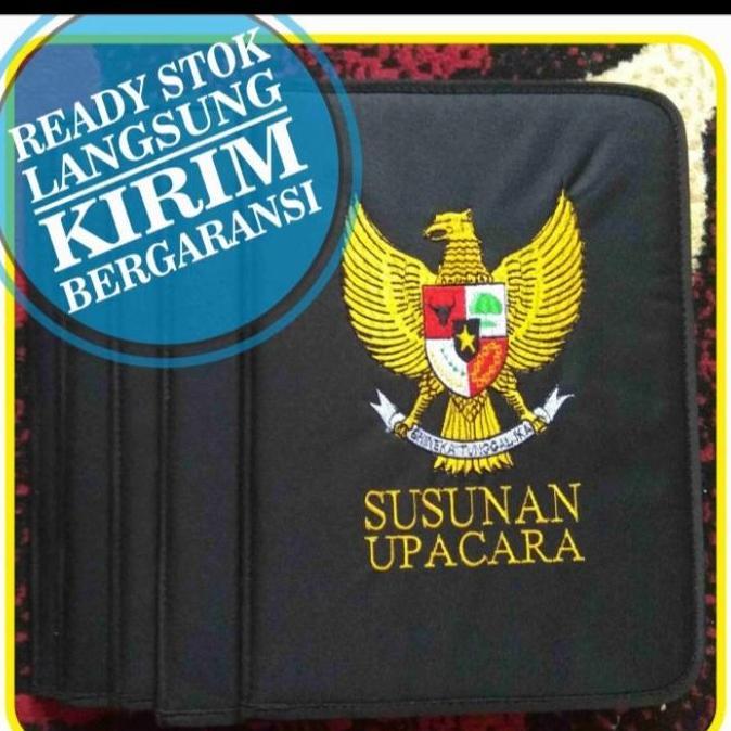 Map Upacara Bendera Bordir Full Warna Untuk SD SMP SMA