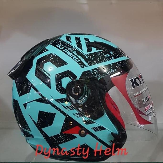 KYT DJ MARU MOTIF #16 BLUE AQUA/BLACK