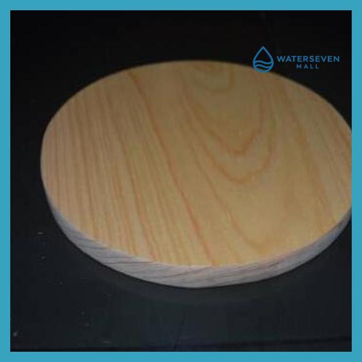 KERAJINAN KAYU - TALENAN KAYU 18CM PINUS BULAT KAYU PINUS HALUS ELEGAN BULAT 18CM PACKING AMAN