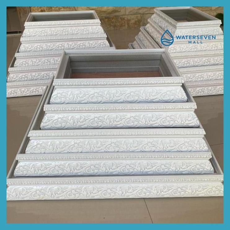 KERAJINAN KAYU - KOTAK HANTARAN BOX SESERAHAN FIBER PUTIH T6CM HARGA SATUAN GOOD QUALITY