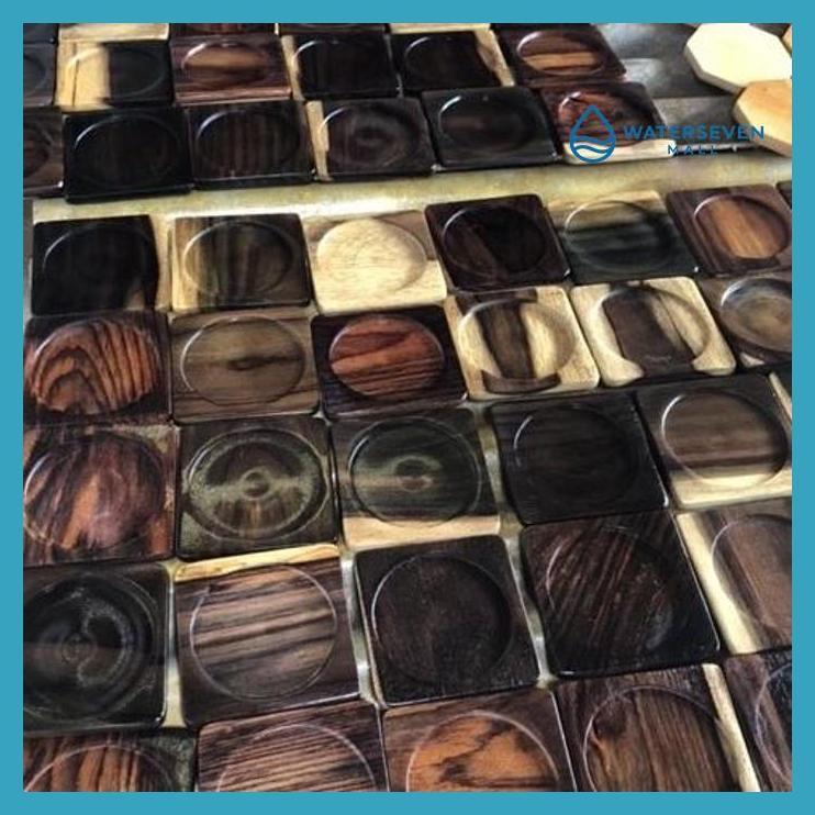 KERAJINAN KAYU - TATAKAN GELAS TATAKAN KAYU ALAS GELAS TATAKAN KAYU COASTER KAYU SONOKELING PRIVASI 