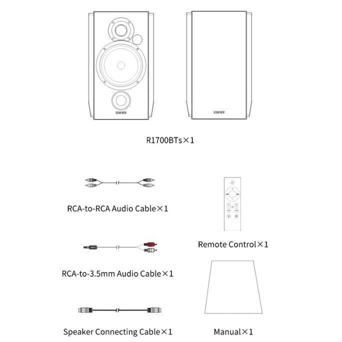 Edifier R1700BTs / R 1700BTs / R1700 BTs 2.0 Active Bookshelf  Active Speaker