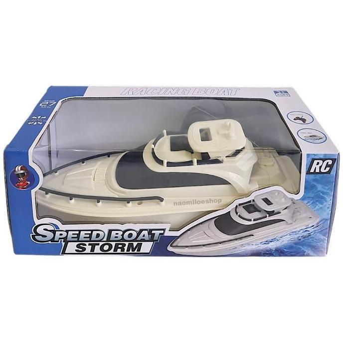STORM RACING SHIP Kapal balap remot kontrol  Mainan Anak RC Kapal Speed Boat Radio Remote Control Pe