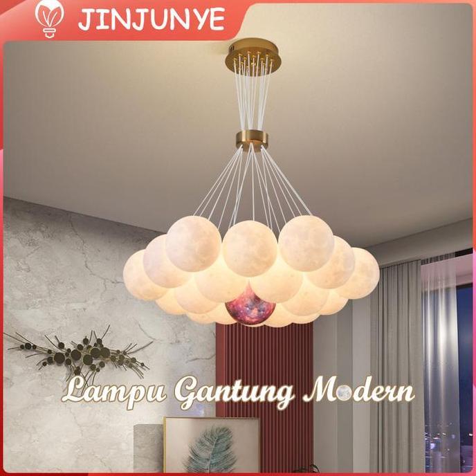 Lampu Gantung Desainer Modern Kreatif 3D Bola/Lampu Gantung