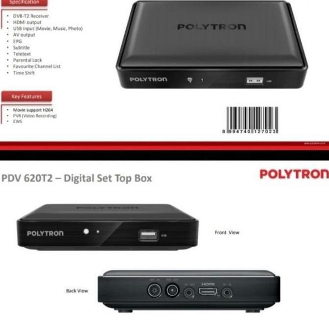Set Top Box tv Digital Polytron PDV620T2 PDV-620T2