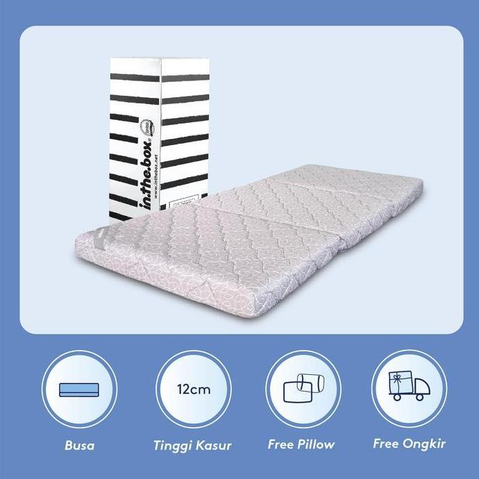 Kasur Lipat Lantai IN THE BOX Flip Z - Gratis Bantal & Tas Kasur Lipat