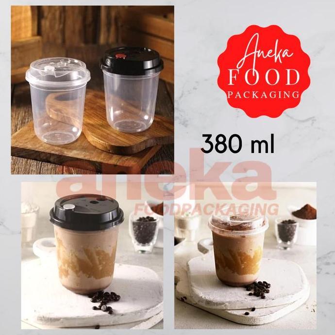 PP cup INJECTION 12oz 380ml gelas plastik boba cheese tea thinwall cup