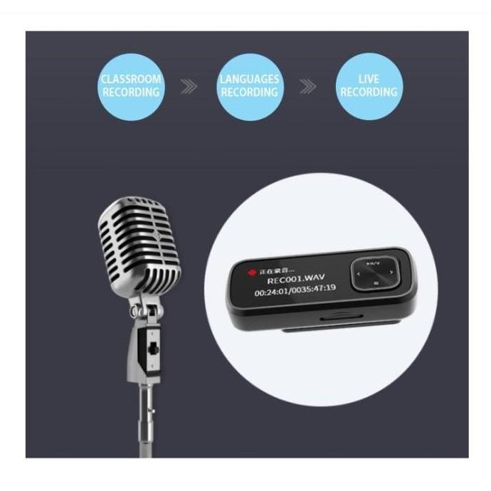 MP3 Player 32GB - IC Recorder - FM - OTG - Sports Clamp Philips SA1102