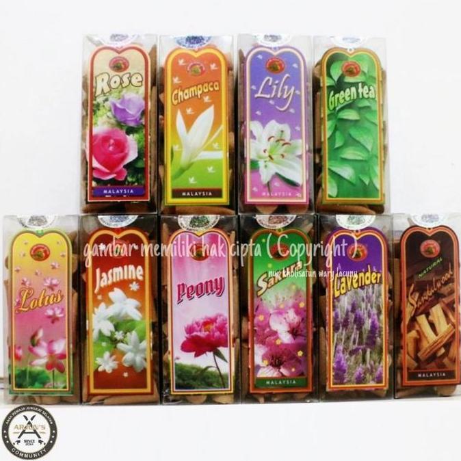 Dupa Wangi Model Kerucut Tumpeng Isi 50pcs Jasmine Gaharu Levender Dll - JASMINE, ISI 25 PCS