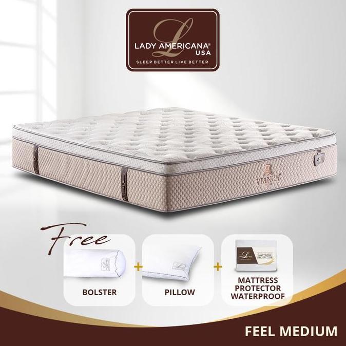 Kasur Springbed Lady Americana Viance Mattress Only ( Medium )