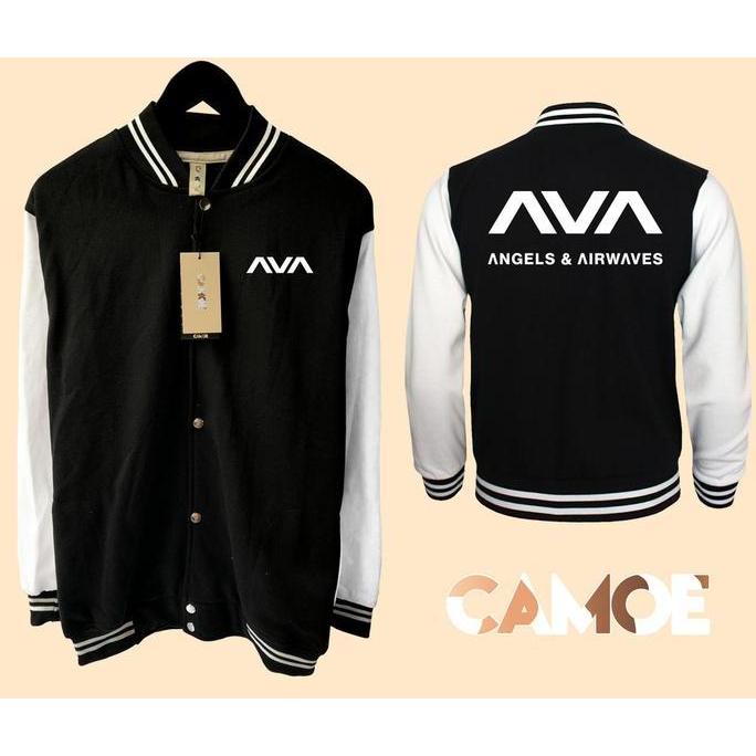 Promo Jaket Baseball Varsity Music Angels And Airwaves New Logo COD