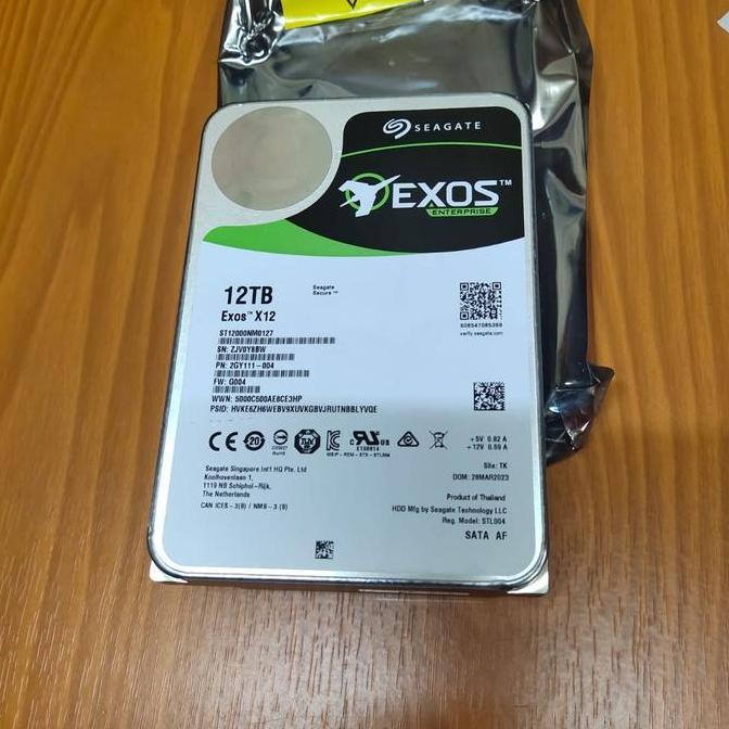 HARDDISK SEAGATE 12TB EXOS ENTERPRISE