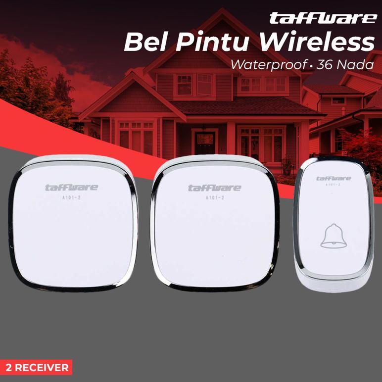 Bel pintu Wireless 2 Reciver 36 Suara Waterproof Bergaransi Bel