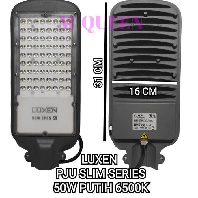 LUXEN LAMPU PJU 50W 50 WATT CAHAYA PUTIH 6500K STREET LIGHT SNI