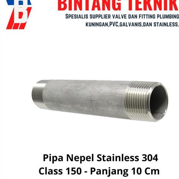 Pipa Nepel Nipple 2 Inch Stainless 304