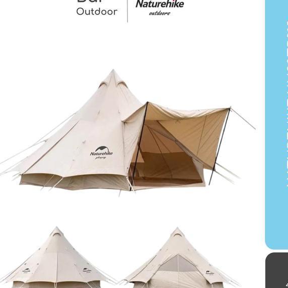 Tenda Cotton Series Naturehike Nh20Zp012 Glamping Safari Camping
