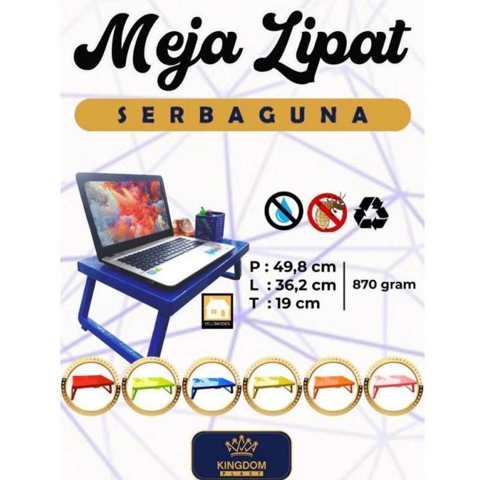 Kingdom Meja Lipat Belajar Anak Lesehan Makan Meja Laptop Plastik