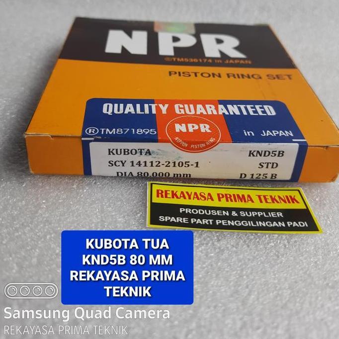 ((((()paling dicari] KND5B RING PISTON SEKER SEHER 80 MM RINGnya SAJA KUBOTA KND 5B KND 5 B