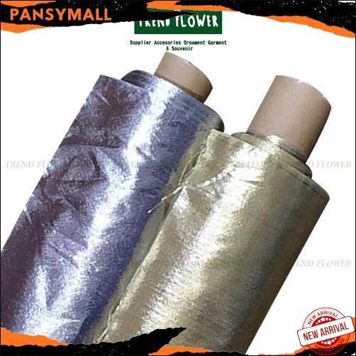 COD Kain Lame Emas Silver Souvenir Bahan Hampers Hiasan Gold Silver