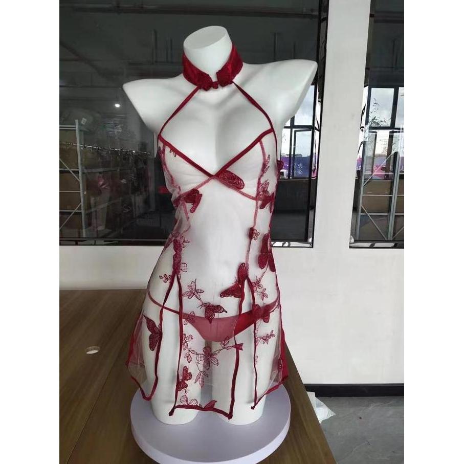 Promo Sexy Lingerie cheongsam / lingere baju tradisional china seksi premium COD