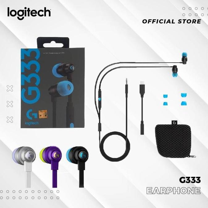 Logitech G333 / G 333 VR Gaming Earphones - Garansi