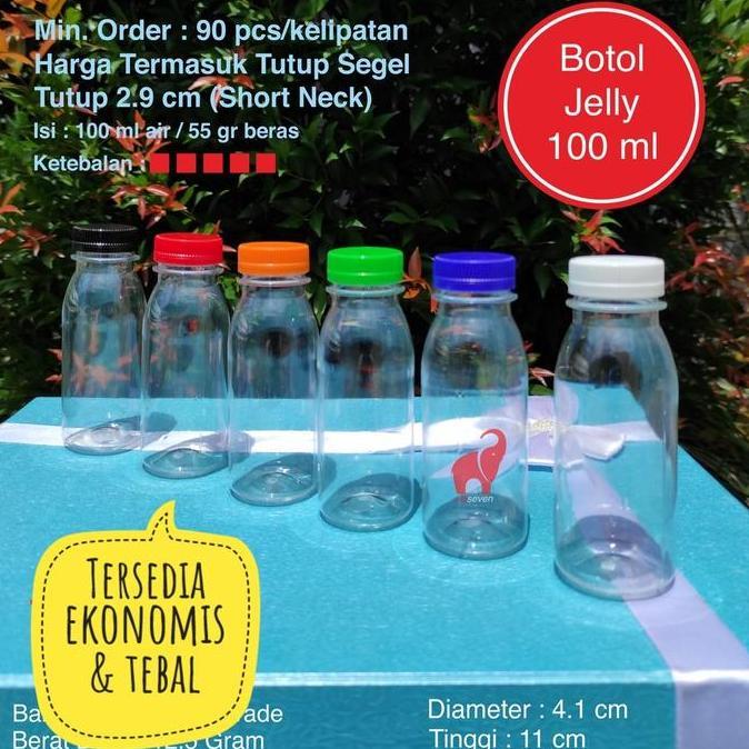 Botol Zam Zam 100 ml - Botol Jelly 100 ml - Botol Plastik 100 ml