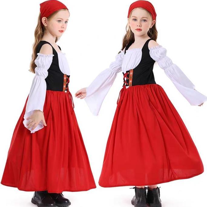GERMANY BAVARIAN COSTUME HALLOWEEN KOSTUM ANAK NEGARA JERMAN MIDI DRESS