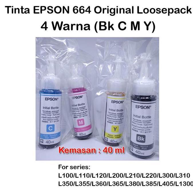 Tinta Epson 664 4 warna 40ml