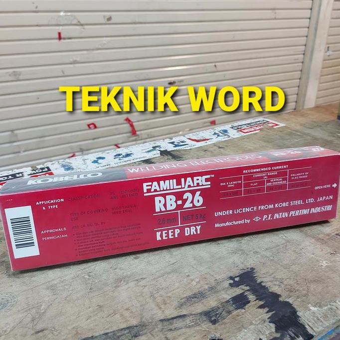Promo Kawat Las Kobe Rb26 2.6Mm Kawat Las Besi 2.6Mm Kawat Las Besi Cod