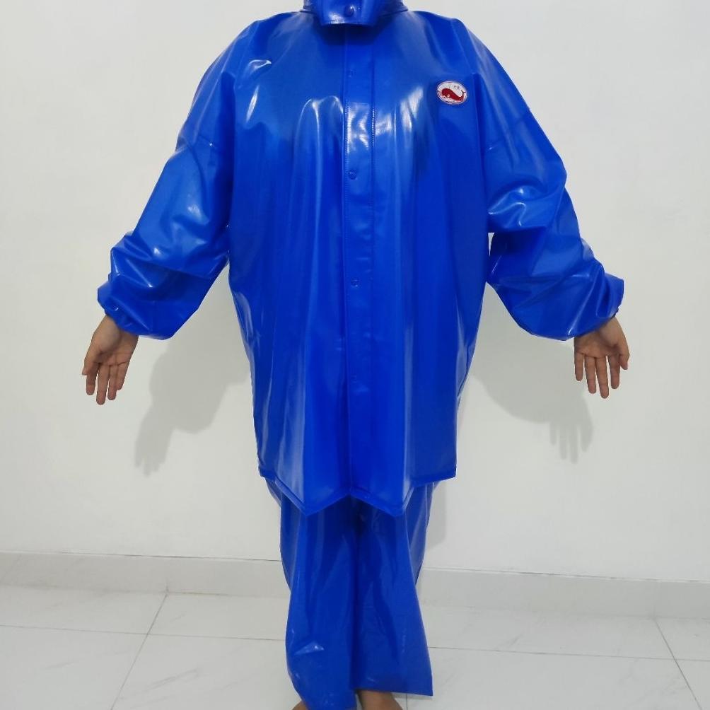 Jas Hujan CAP PAUS BIGFISH & FISH FRIEND TEBAL 4MM jas hujan proyek jas hujan tebal jas hujan teman 