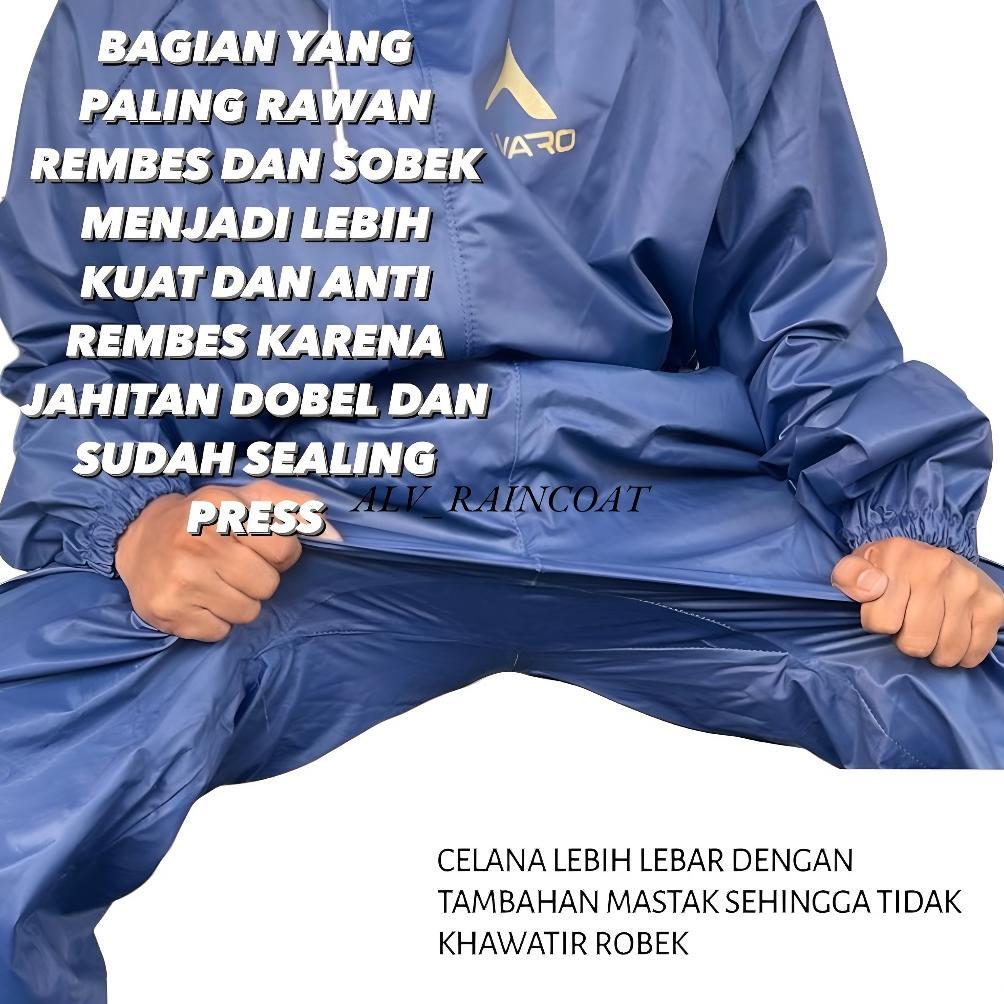JAS HUJAN, PRIA WANITA TERBAIK BY ALVARO Anti Rembes Bahan Tebal Jas Hujan