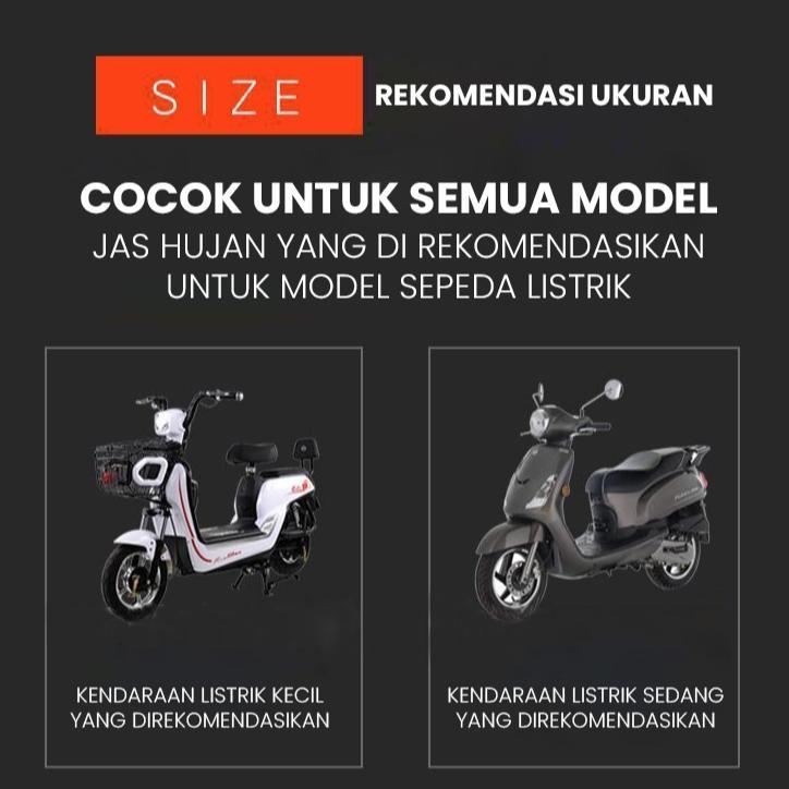 Jas Hujan Ponco Motor Full Body + Penutup Muka Jas Hujan Oxford Jas Hujan