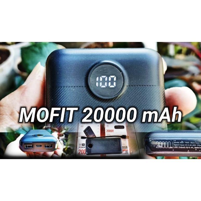 Power Bank  MOFIT M29 20000 mAh + Fast Charge 2.4 Real Capacity Powerbank