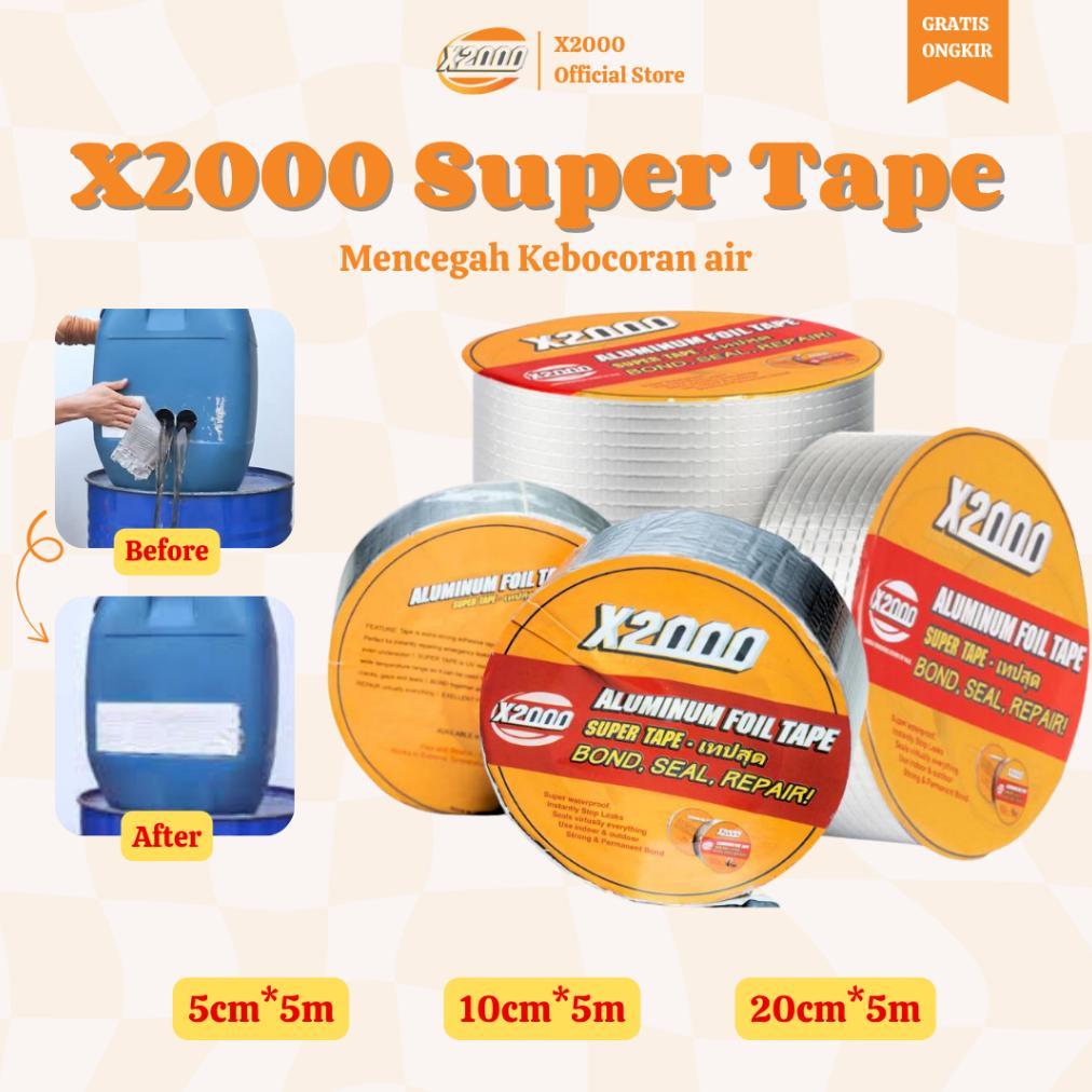 Super Tape X2000 3 Ukuran Anti Bocor Super Kuat Waterproof, Lakban X2000 Flex Tape Super Kuat Perbai