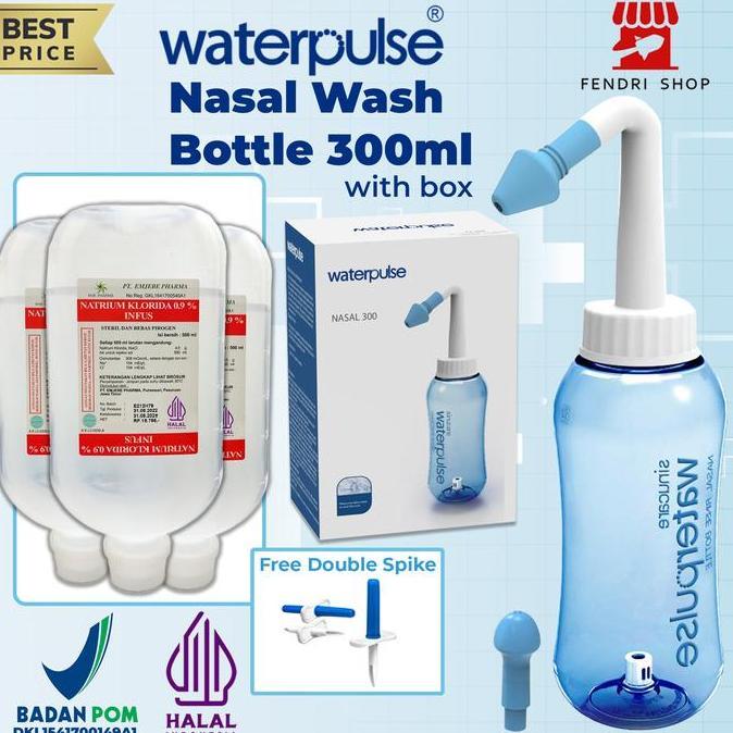 Paket Lengkap Cuci Hidung 3 Nacl , Gratis Double Spike