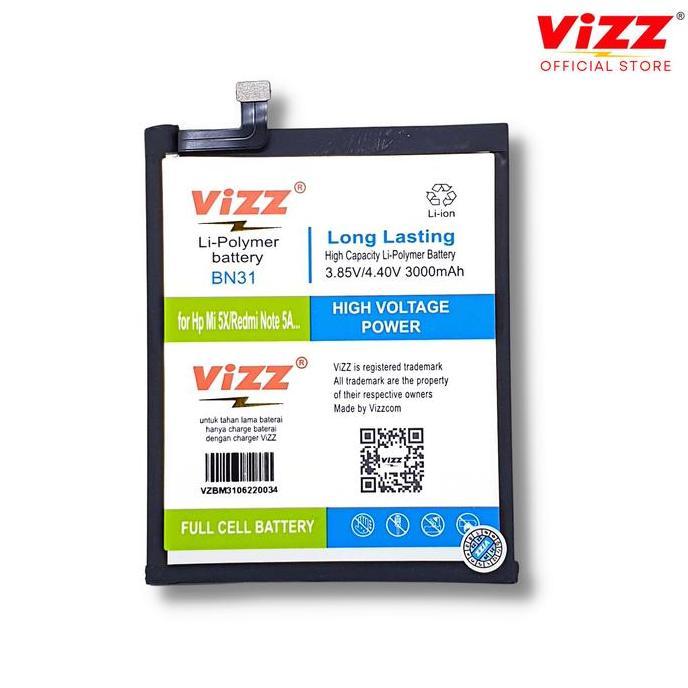 Vizz Baterai BN31 Redmi Note 5A