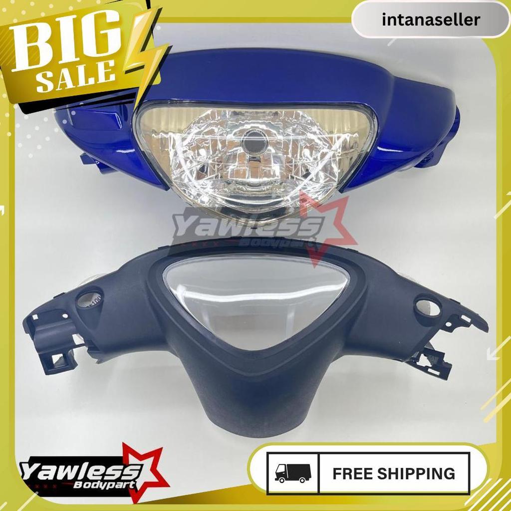 Batok Depan Mio Sporty Biru Tua Tahun 2003 / Totok Mio Sporty Biru Tua + Mika Speedometer Meledak