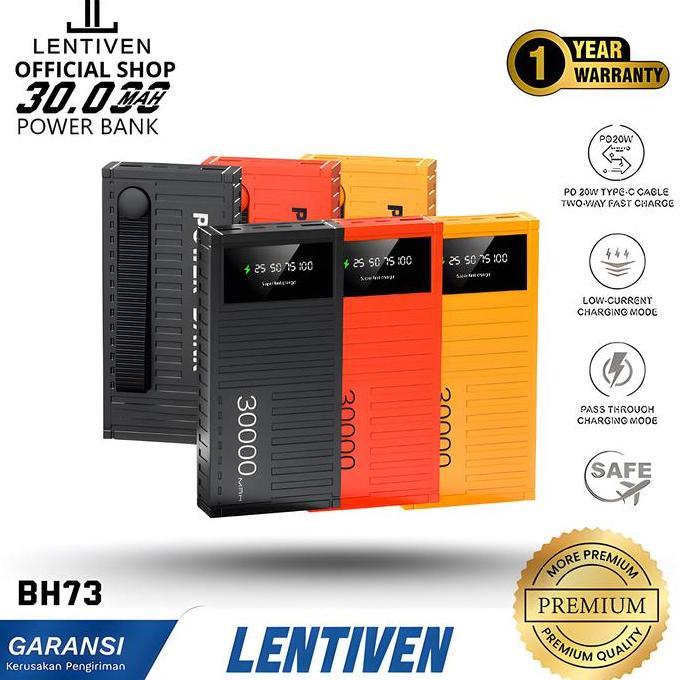 LENTIVEN Powerbank 30000 mAh Mini with Fast Charging BH73
