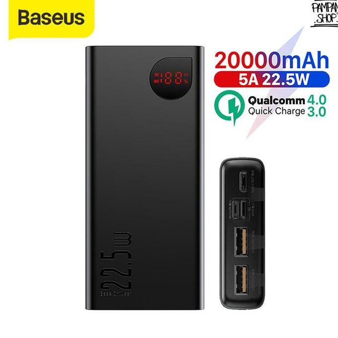 BASEUS Powerbank Adaman Fast Charging 20000mAh Power Bank 20000 mAh