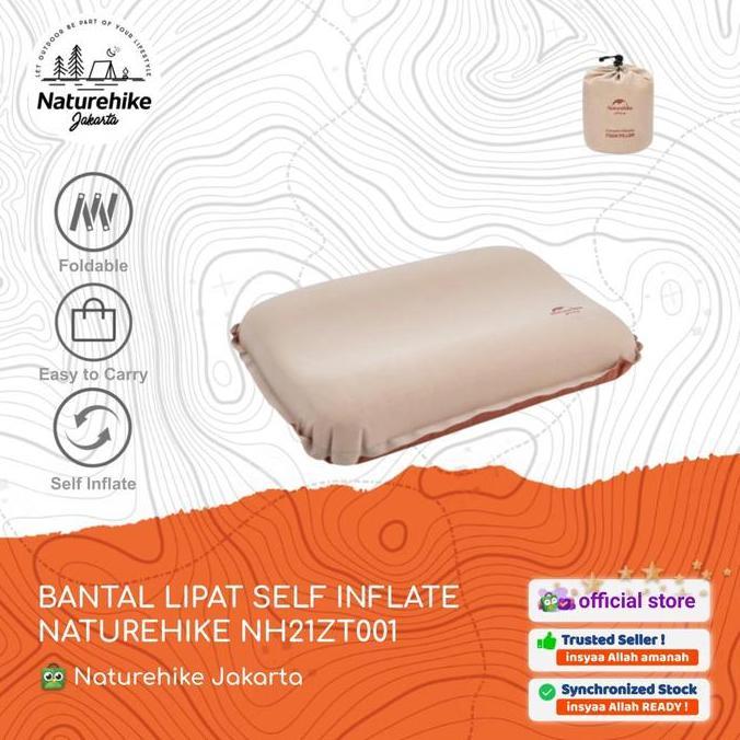 Bantal Lipat Self Inflate Naturehike Nh21Zt001 Portable Lipat Camping