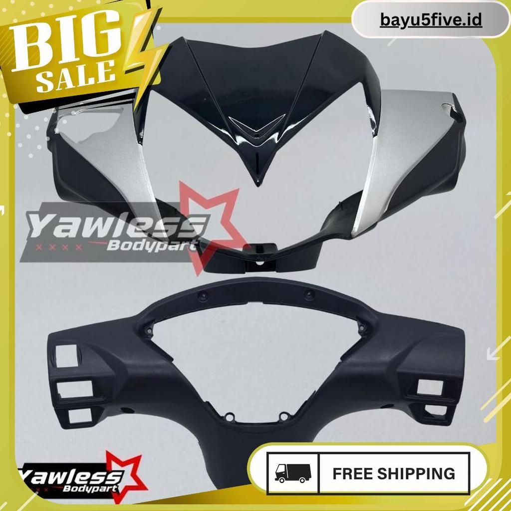 Batok Supra X 125 Batman - Batok Kepala Supra X 125 New Batman 2008 - 2012 Silver Siap Kirim