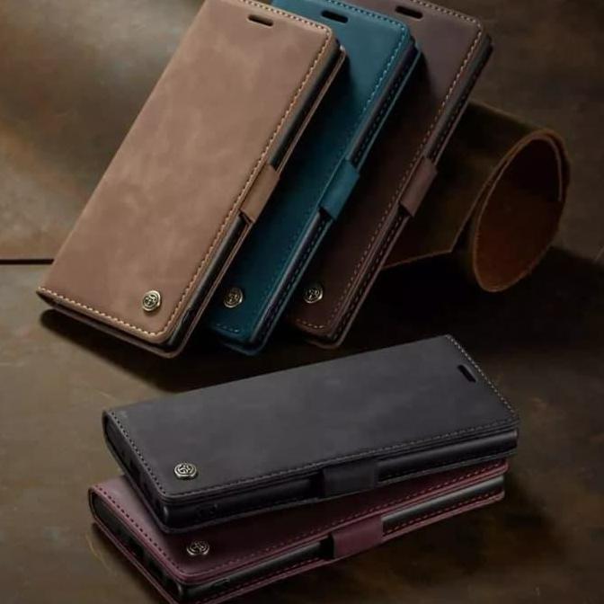 DS151 - CASEME Original SAMSUNG GALAXI Note 10 + plus FLIP CASE DOMPET KULIT
