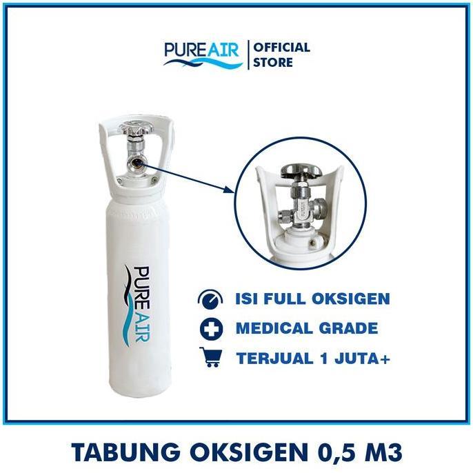 Pureair Tabung Oksigen 0,5M3 - Isi Oksigen