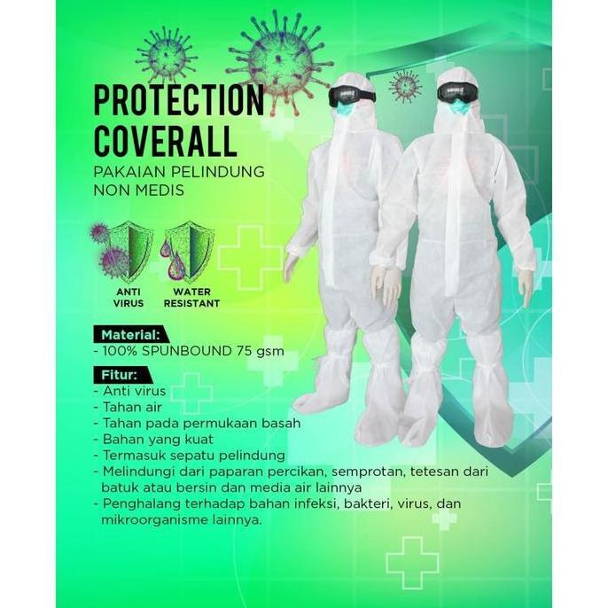 Hazmat Apd Protection Coverall Non Medis Spundbond Anti Virus