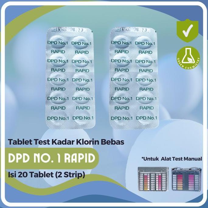 Refill Pool Test Kit Chlorine Lovibond Dpd No.1 Rapid 20 Tablet